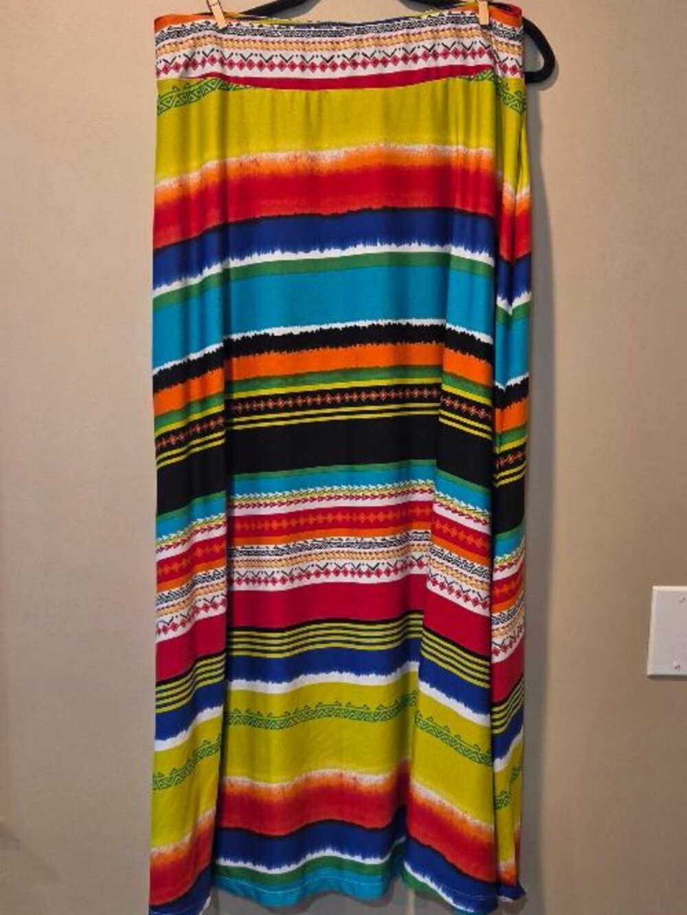 Vintage JohnPaulRichard Vibrant Southwestern Mexican Inspired Maxi Skirt